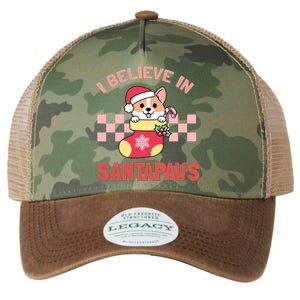 I Believe In Santa Corgi Mom Christmas Corgmas Xmas Gift Legacy Tie Dye Trucker Hat