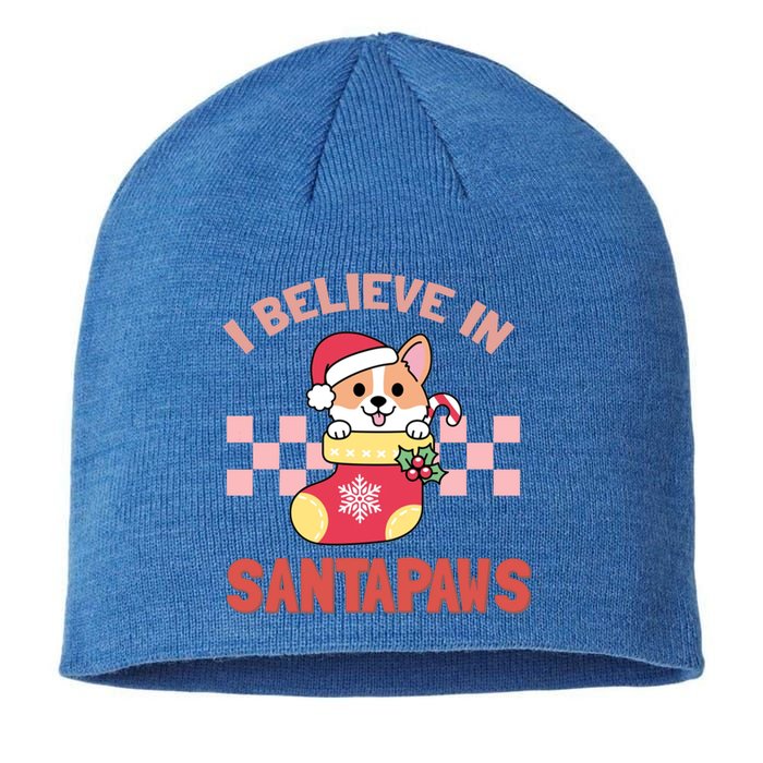 I Believe In Santa Corgi Mom Christmas Corgmas Xmas Gift Sustainable Beanie