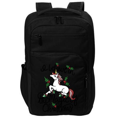 I Believe In The Magic Of Christmas Great Gift Impact Tech Backpack