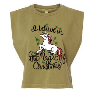 I Believe In The Magic Of Christmas Great Gift Garment-Dyed Women's Muscle Tee