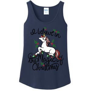 I Believe In The Magic Of Christmas Great Gift Ladies Essential Tank