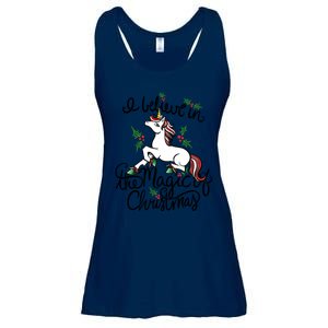 I Believe In The Magic Of Christmas Great Gift Ladies Essential Flowy Tank