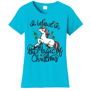 I Believe In The Magic Of Christmas Great Gift Women's T-Shirt