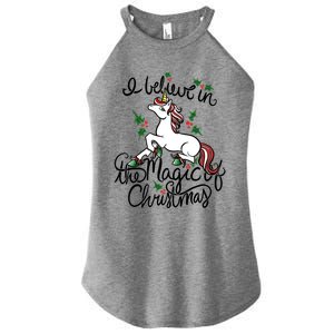 I Believe In The Magic Of Christmas Great Gift Women's Perfect Tri Rocker Tank