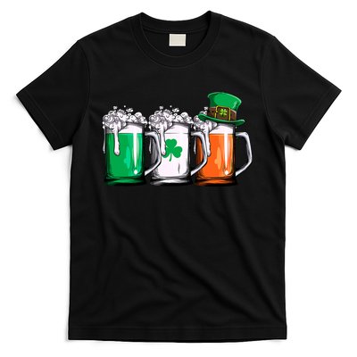 Irish Beer Ireland Flag St Patricks Day Men Women Leprechaun T-Shirt