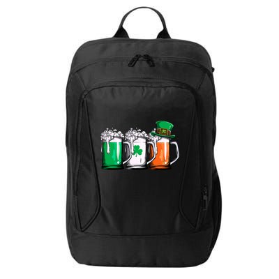 Irish Beer Ireland Flag St Patricks Day Men Women Leprechaun City Backpack