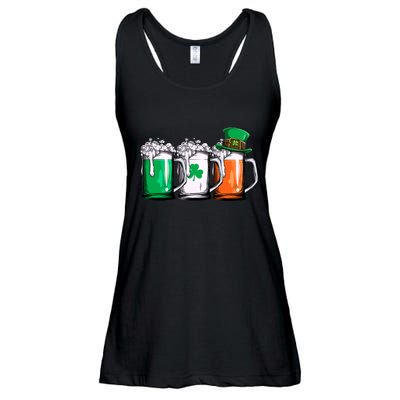 Irish Beer Ireland Flag St Patricks Day Men Women Leprechaun Ladies Essential Flowy Tank