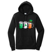 Irish Beer Ireland Flag St Patricks Day Men Women Leprechaun Women's Pullover Hoodie