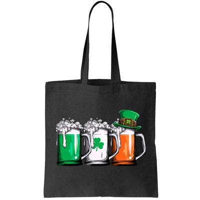 Irish Beer Ireland Flag St Patricks Day Men Women Leprechaun Tote Bag