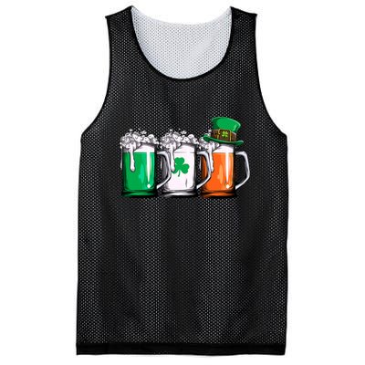 Irish Beer Ireland Flag St Patricks Day Men Women Leprechaun Mesh Reversible Basketball Jersey Tank