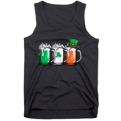 Irish Beer Ireland Flag St Patricks Day Men Women Leprechaun Tank Top