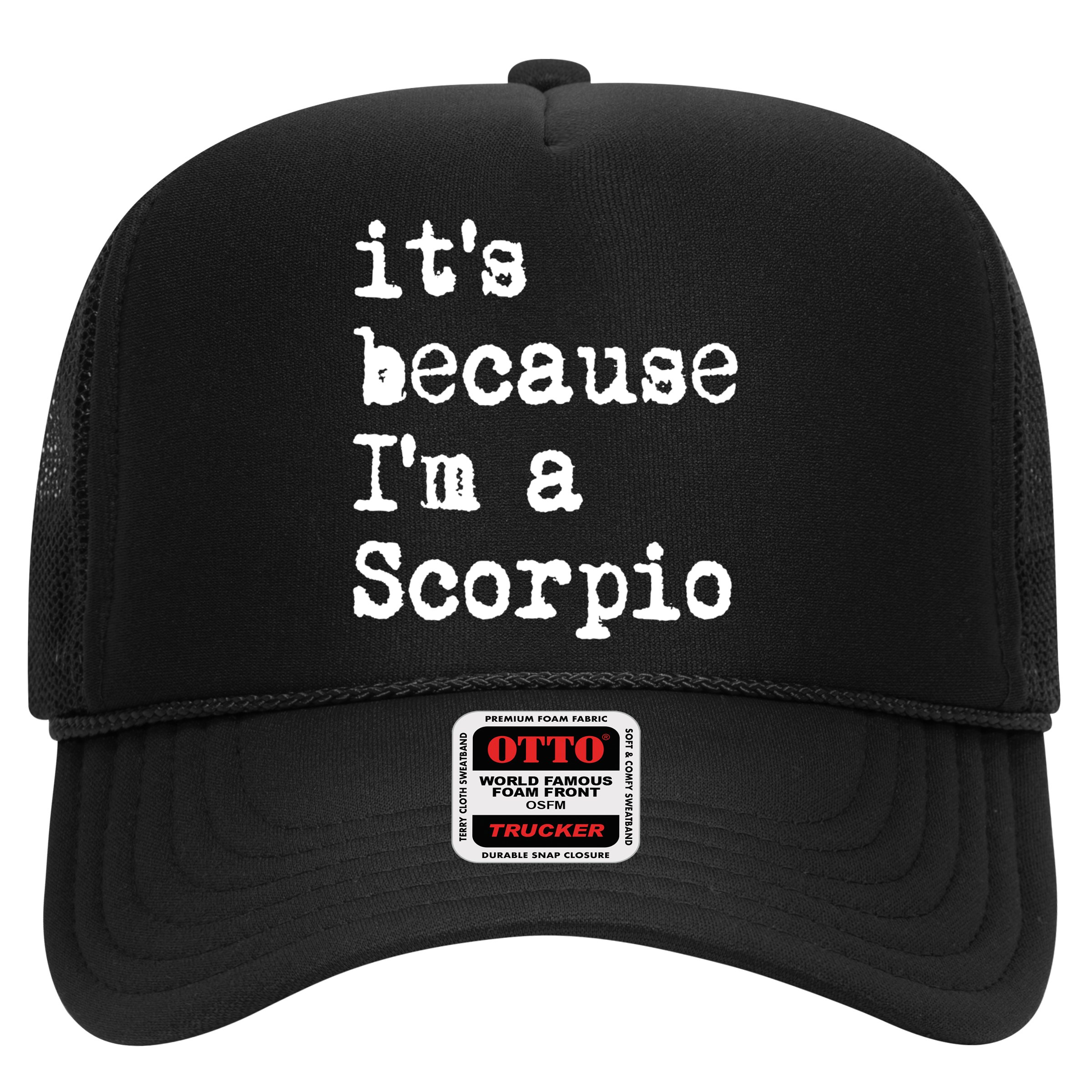 Its Because Im A Scorpio Af Horoscope Zodiac Sign Astrology Gift Hat