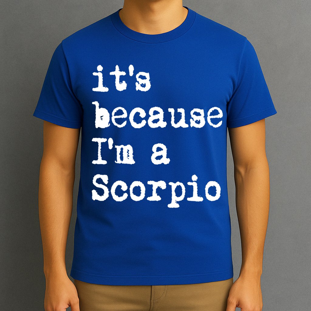 Its Because Im A Scorpio Af Horoscope Zodiac Sign Astrology Gift T-Shirt