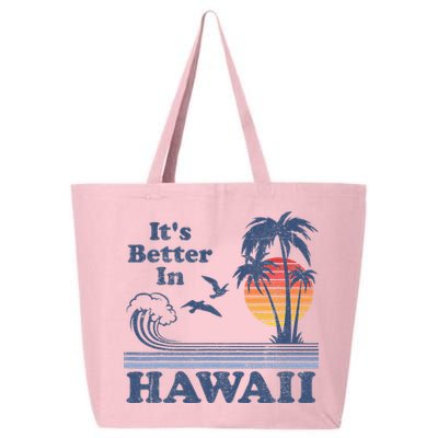 It's Better In Hawaii Beach Vacation Retro Vintage 80's 70's 25L Jumbo Tote