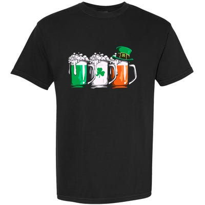 Irish Beer Ireland Flag St Patricks Day Leprechaun Garment-Dyed Heavyweight T-Shirt