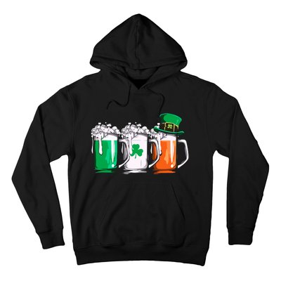 Irish Beer Ireland Flag St Patricks Day Leprechaun Hoodie