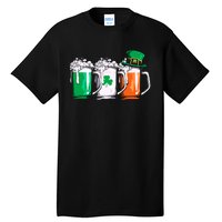 Irish Beer Ireland Flag St Patricks Day Leprechaun Tall T-Shirt