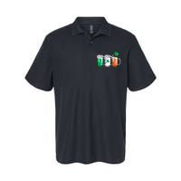 Irish Beer Ireland Flag St Patricks Day Leprechaun Softstyle Adult Sport Polo