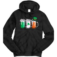 Irish Beer Ireland Flag St Patricks Day Leprechaun Tie Dye Hoodie