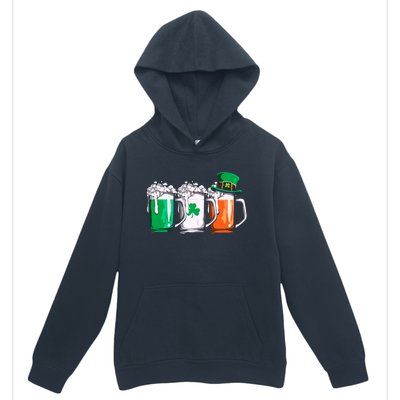 Irish Beer Ireland Flag St Patricks Day Leprechaun Urban Pullover Hoodie