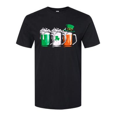 Irish Beer Ireland Flag St Patricks Day Leprechaun Softstyle CVC T-Shirt