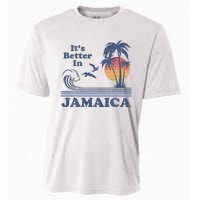 It's Better In Jamaica Jamaican Beach Retro Vintage 80's 70s Cooling Performance Crew T-Shirt