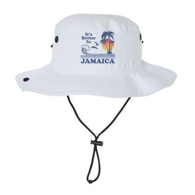 It's Better In Jamaica Jamaican Beach Retro Vintage 80's 70s Legacy Cool Fit Booney Bucket Hat