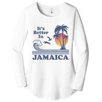 It's Better In Jamaica Jamaican Beach Retro Vintage 80's 70s Women's Perfect Tri Tunic Long Sleeve Shirt