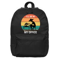 I'll Be In My Office Bonsai Sunset  16 in Basic Backpack
