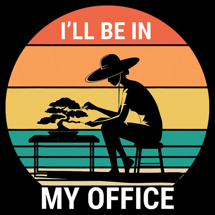 I'll Be In My Office Bonsai Sunset  16 in Basic Backpack