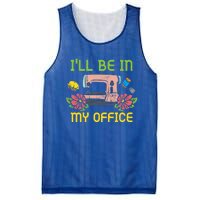 Ill Be In My Office Quilting Sewing Machine Seamstress Sew Gift Mesh Reversible Basketball Jersey Tank