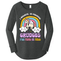 I Believe In Holding Grudges Ill Heal In Hell Rainbow Women's Perfect Tri Tunic Long Sleeve Shirt