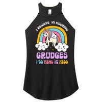 I Believe In Holding Grudges Ill Heal In Hell Rainbow Women's Perfect Tri Rocker Tank