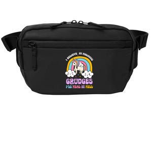 I Believe In Holding Grudges Ill Heal In Hell Rainbow Crossbody Pack