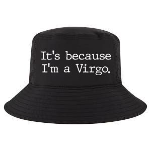 Its Because Im A Virgo Zodiac Astrology Funny Gift Cool Comfort Performance Bucket Hat