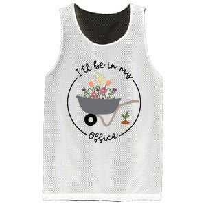 Ill Be In My Office Wheelbarrow Garden Lover Mesh Reversible Basketball Jersey Tank