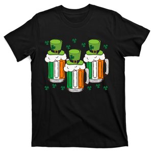 Irish Beer Ireland Flag St Patricks Day Leprechaun T-Shirt