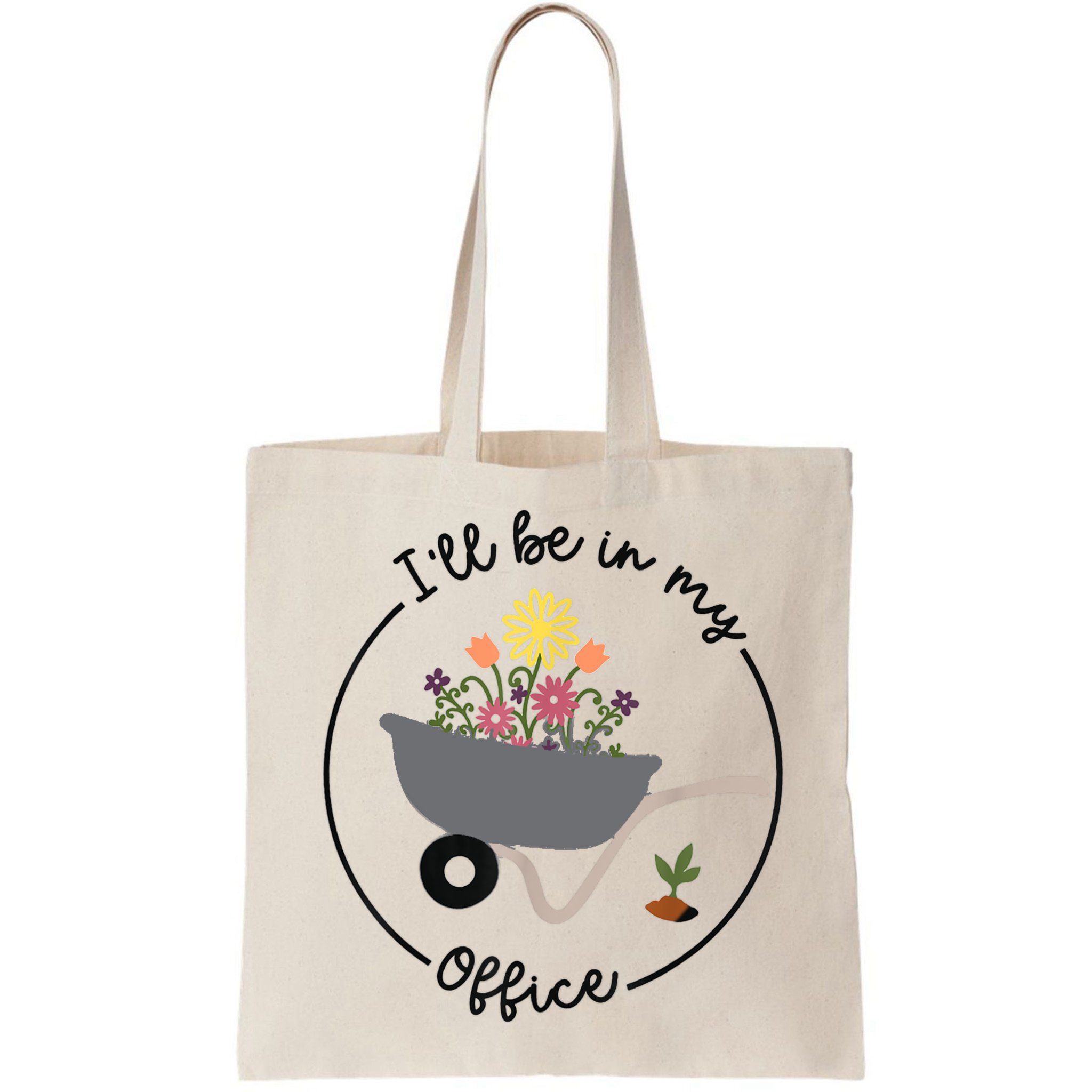 I'll Be In My Office Garden Funny Distressed Gardening Bag