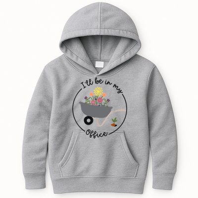 I'll Be In My Office Garden Funny Distressed Gardening Kids Hoodie