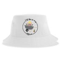 I'll Be In My Office Garden Funny Distressed Gardening Sustainable Bucket Hat
