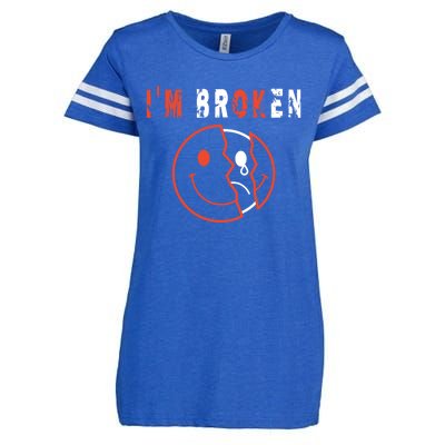 I'm Broken I'm OK - Mourning Keepsake Disease - I'm Broken Enza Ladies Jersey Football T-Shirt