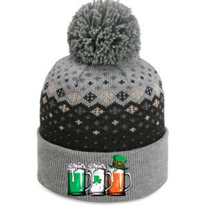 Irish Beer Ireland Flag St Patricks Day The Baniff Cuffed Pom Beanie