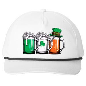 Irish Beer Ireland Flag St Patricks Day Snapback Five-Panel Rope Hat