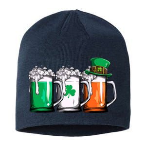 Irish Beer Ireland Flag St Patricks Day Sustainable Beanie