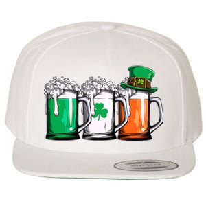 Irish Beer Ireland Flag St Patricks Day Wool Snapback Cap