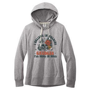 I Believe In Holding Grudges Ill Heal In Hell Women's Fleece Hoodie