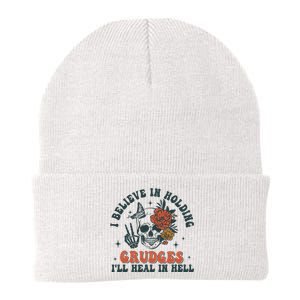 I Believe In Holding Grudges Ill Heal In Hell Knit Cap Winter Beanie