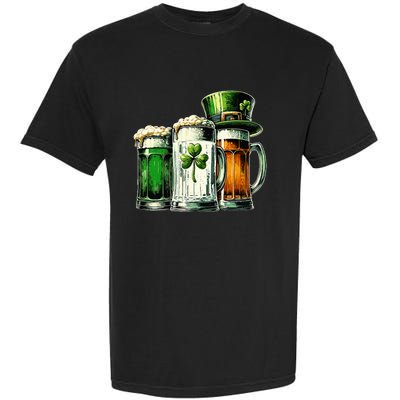 Irish Beer Ireland Flag St Patricks Day Garment-Dyed Heavyweight T-Shirt