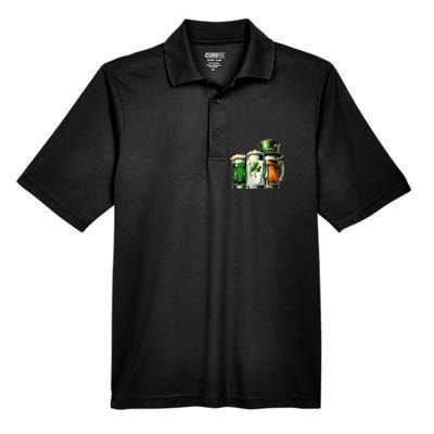 Irish Beer Ireland Flag St Patricks Day Men's Origin Performance Pique Polo