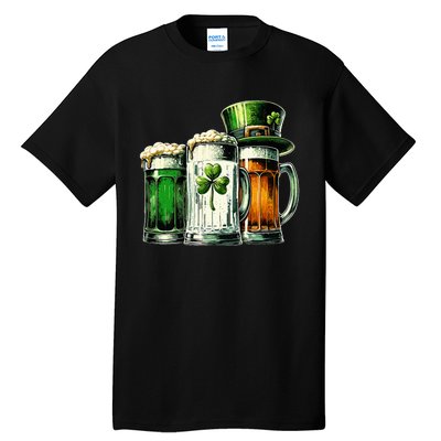 Irish Beer Ireland Flag St Patricks Day Tall T-Shirt